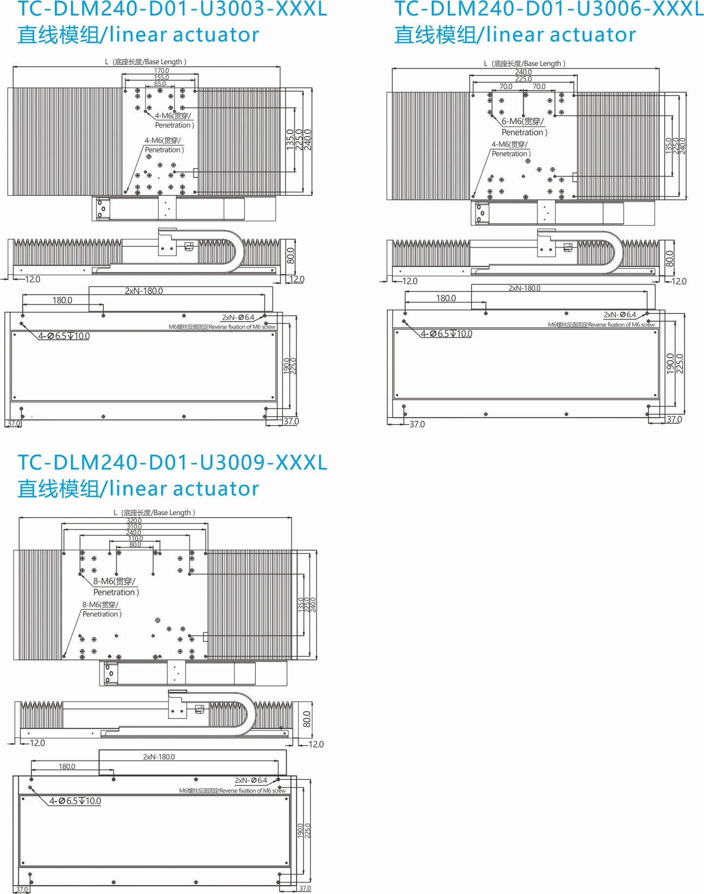Ticbel TC-DLM240 semi-closed linear module