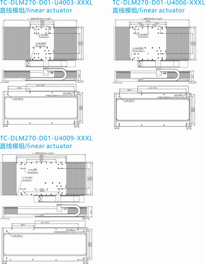 Ticbel TC-DLM270 semi-closed linear module