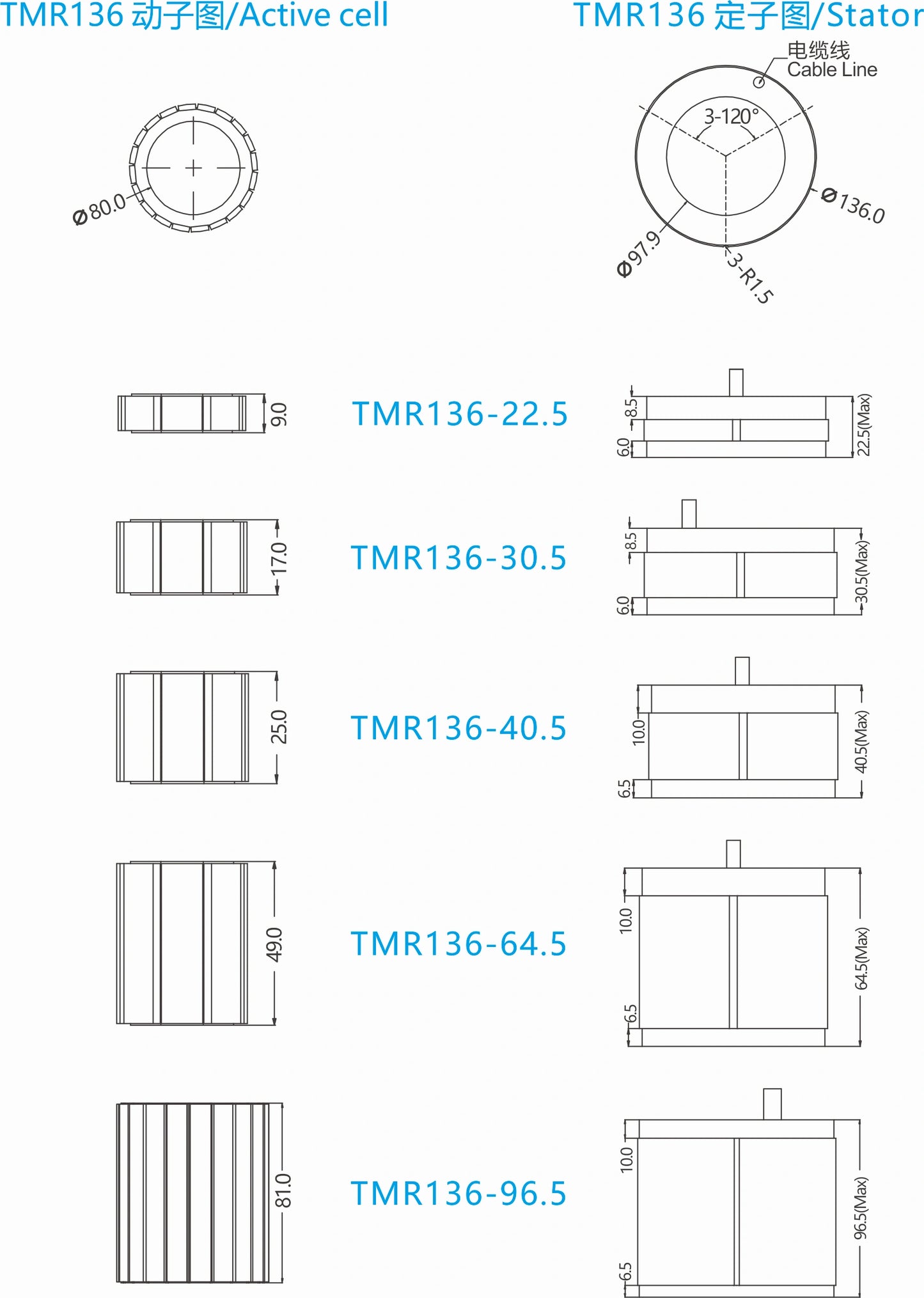 Ticbel TMR136 Torque Motor Series