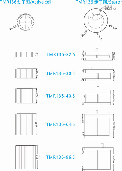 Ticbel TMR136 Torque Motor Series