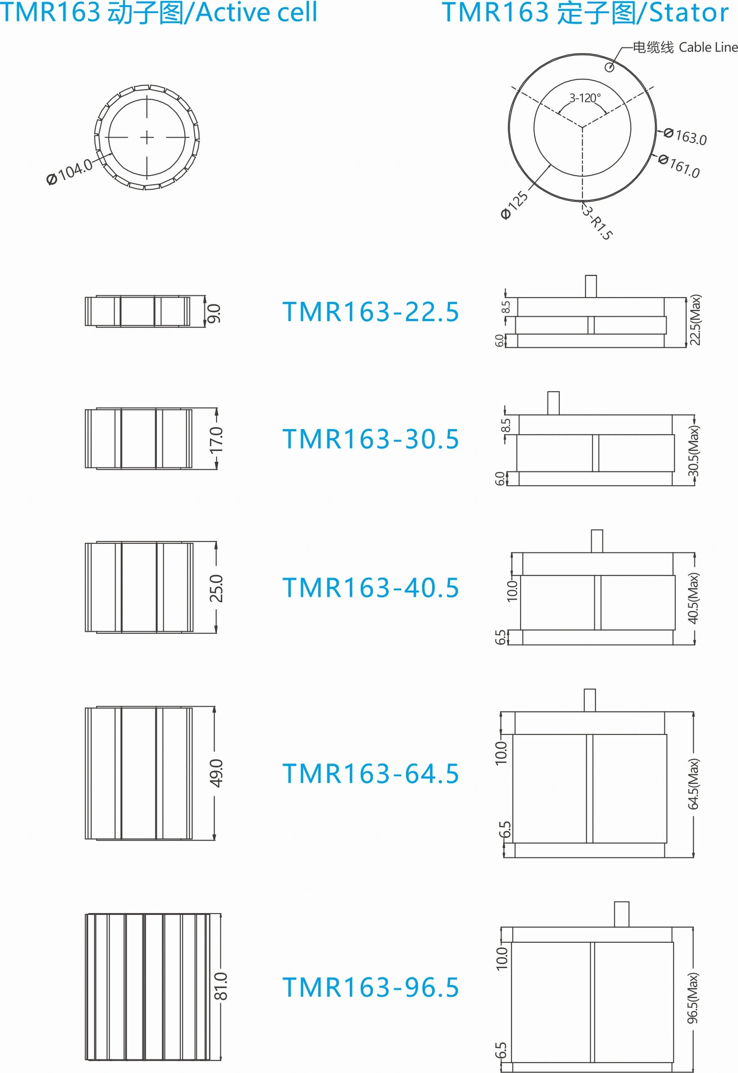 Ticbel TMR163 Torque Motor Series