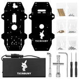 Tscinbuny WWX0001 Smart Robot Car Kit with 4WD Electronic Chassis – DIY Manufacturing Tool Kit with Battery Box for Arduino Projects