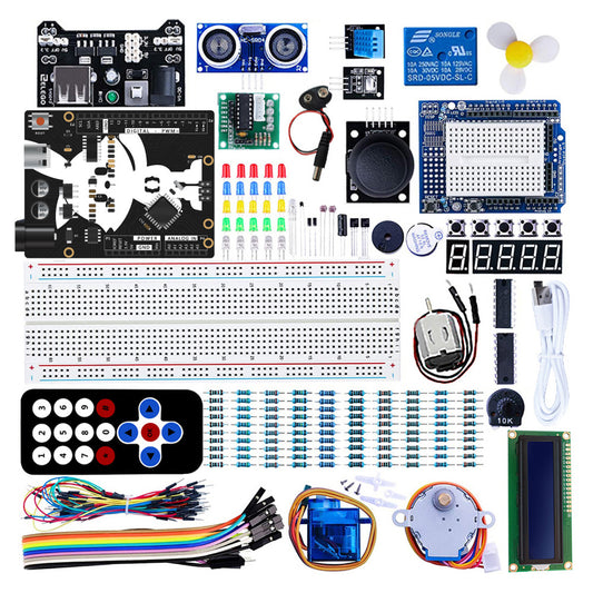 Tscinbuny ZYA0012 Starter Kit – Basic DIY Electronics Project Set with Sensors & Step-by-Step PDF Tutorial for Arduino Programming