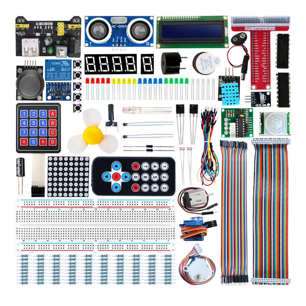 Tscinbuny ZYA0013 Starter Kit – 45-in-1 Sensor Educational Science Kit for STEAM & Arduino Electronics Learning