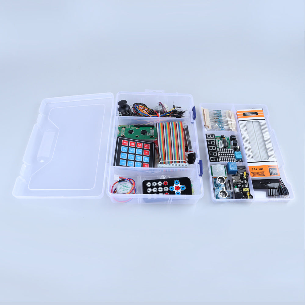 Tscinbuny ZYA0014 Starter Kit – Super STEM DIY Electronics Learning Set with Various Components for Arduino Programming Projects