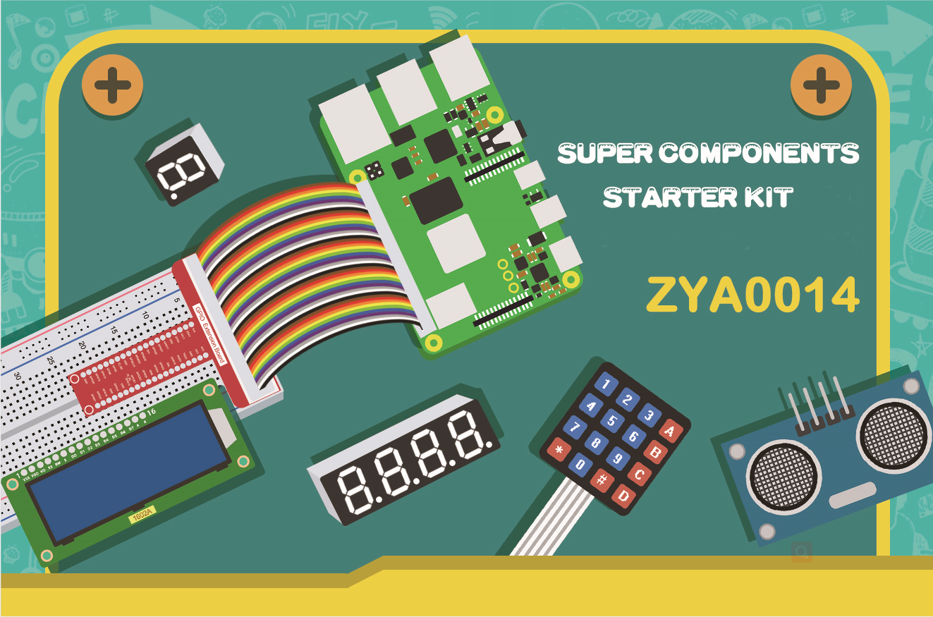 Tscinbuny ZYA0014 Starter Kit – Super STEM DIY Electronics Learning Set with Various Components for Arduino Programming Projects