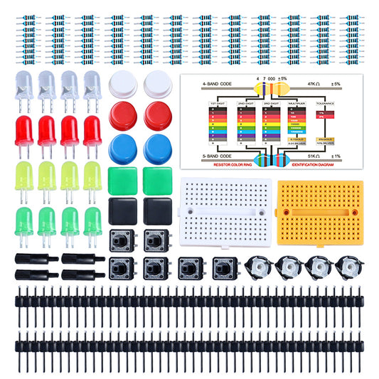 Tscinbuny ZYA0023 Starter Kit Accessories Kit – 2025 OEM Universal Electronics Components Set for Education & Maker Boards Learning