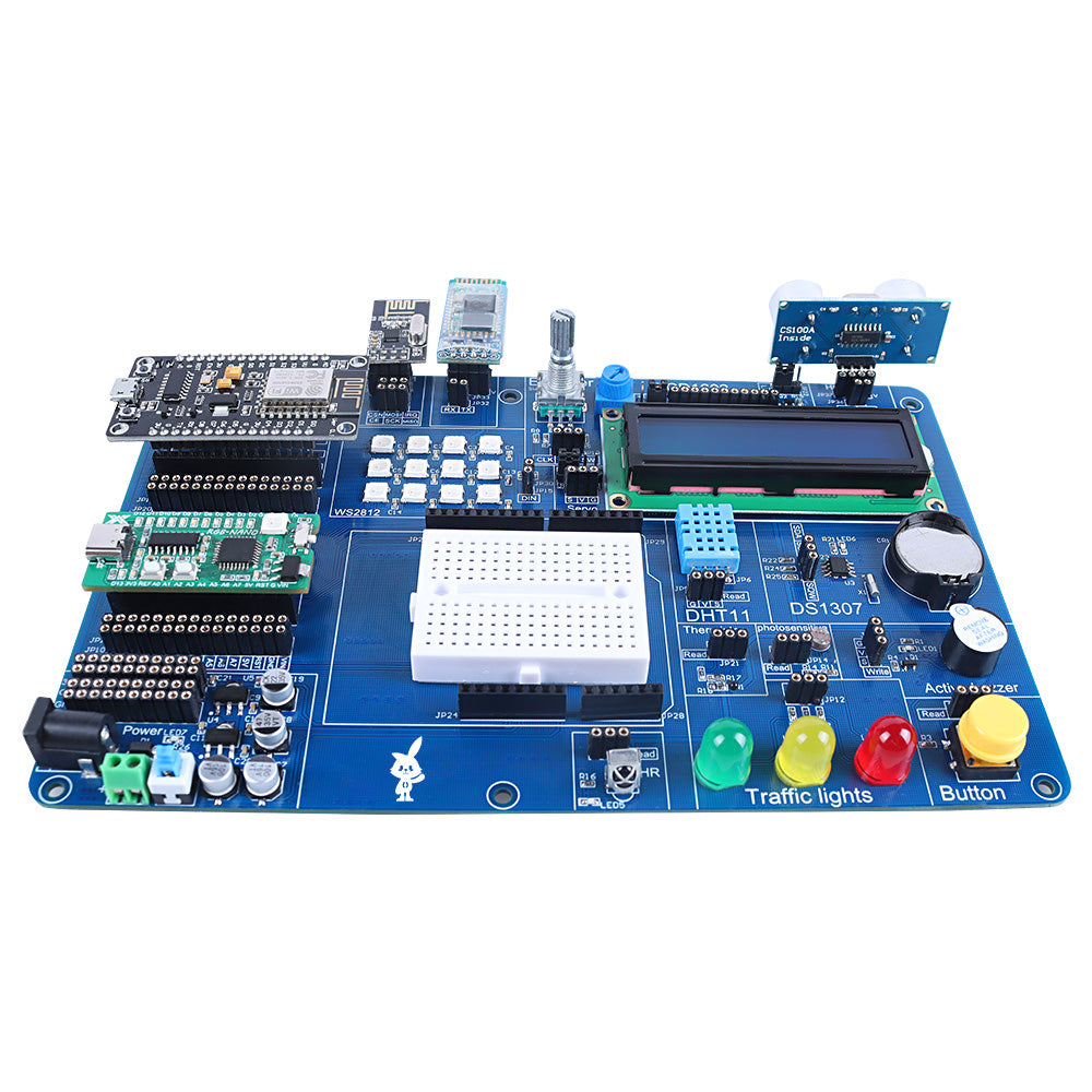 Tscinbuny ZYA0031 Starter Kit for IoT Programming – C/C++ Training Kit with ESP8266, ESP32, NANO & AVR Development Boards (PDF Tutorial Included)