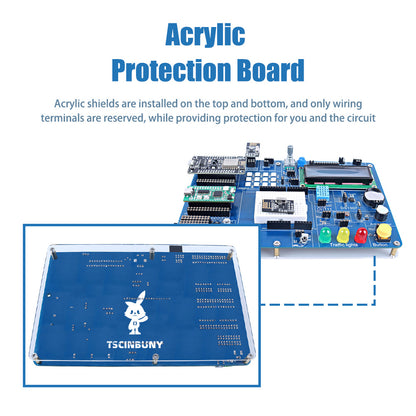 Tscinbuny ZYA0031 Starter Kit for IoT Programming – C/C++ Training Kit with ESP8266, ESP32, NANO & AVR Development Boards (PDF Tutorial Included)