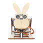 Tscinbuny ZYA0194 Starter Kit with Ultrasonic Radar & LCD Display – DIY Wooden Programmable STEM Robot Kit for School Education