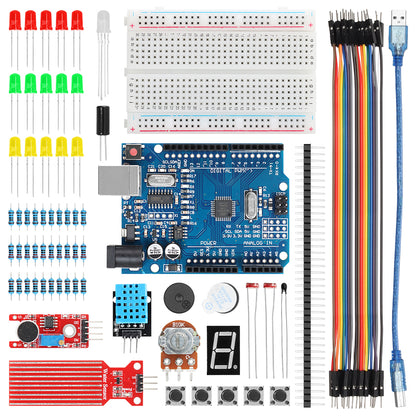 Tscinbuny ZYA0211 Starter Kit for STEM Projects & Kids Education – Basic Maker Learning Development System Educational Toy Set