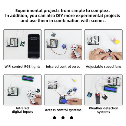 Tscinbuny ZYA0213 Starter Kit with Multiple Sensor Modules – Ultra Learning DIY Electronics & STEM Education Set for Arduino