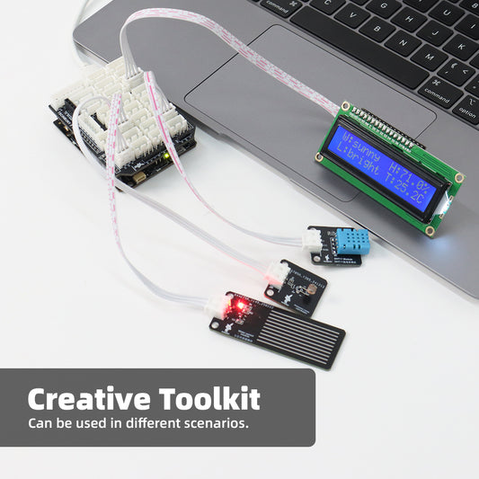 Tscinbuny ZYA0213 Starter Kit with Multiple Sensor Modules – Ultra Learning DIY Electronics & STEM Education Set for Arduino