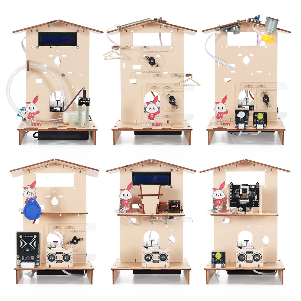 Tscinbuny ZYA0234 Starter Kit for Smart Home Projects – STEM Education Solution with Teaching Resources for Arduino DIY Robotics