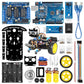 Tscinbuny ZYC0002 Smart Robot Car Kit with 2WD Drive System – Multi-Function Ultrasonic Obstacle Avoidance & Line Tracking Robot for Arduino Education