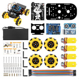 Tscinbuny ZYC0044 Smart Robot Car Kit with 4WD Mecanum Wheels – DIY Educational Robotics Starter Kit for Arduino & Maker Projects