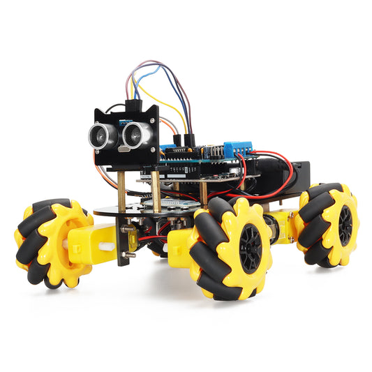 Tscinbuny ZYC0044 Smart Robot Car Kit with 4WD Mecanum Wheels – DIY Educational Robotics Starter Kit for Arduino & Maker Projects