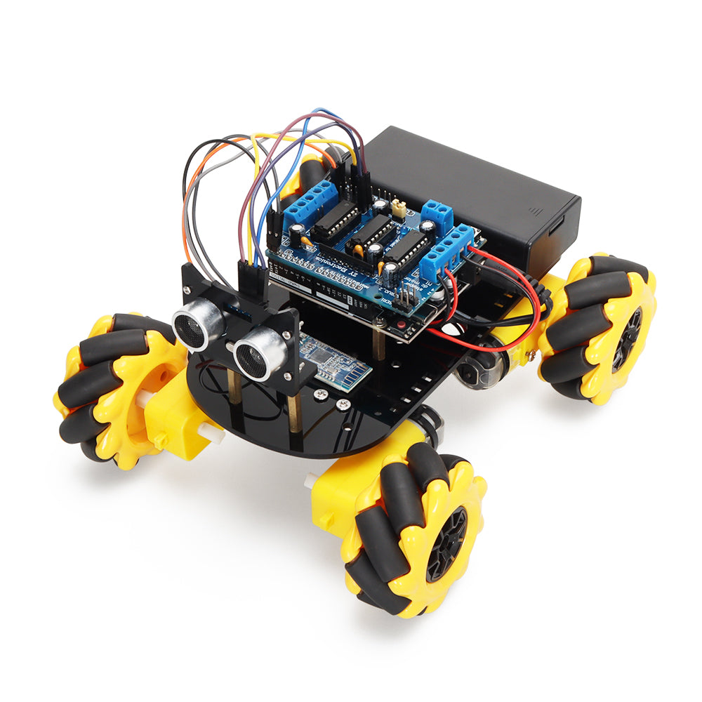 Tscinbuny ZYC0044 Smart Robot Car Kit with 4WD Mecanum Wheels – DIY Educational Robotics Starter Kit for Arduino & Maker Projects