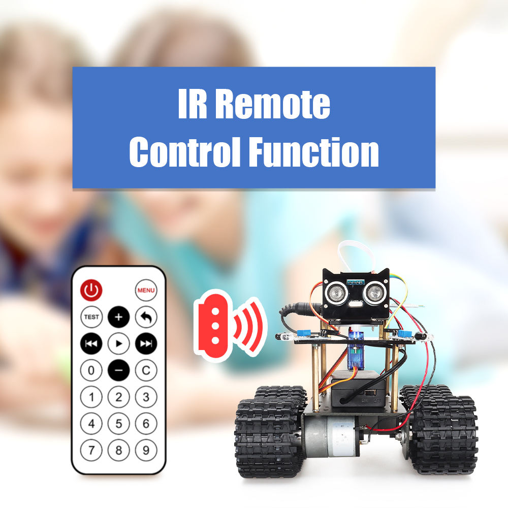 Tscinbuny ZYC0045 Smart Robot Car Kit with Wireless Gesture Control – 2025 DIY Programmable Robot Tank for Kids Education & Maker Projects