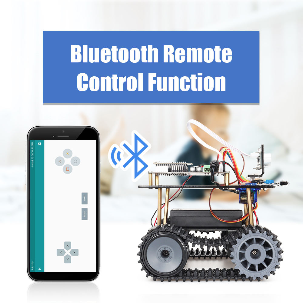Tscinbuny ZYC0045 Smart Robot Car Kit with Wireless Gesture Control – 2025 DIY Programmable Robot Tank for Kids Education & Maker Projects
