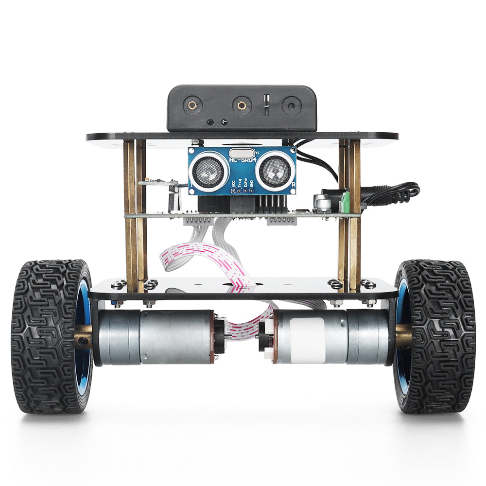 Tscinbuny ZYC0049 Smart Robot Car Kit with APP Remote Control & Ultrasonic Obstacle Avoidance – Self-Balancing Upright Robot for Development Boards
