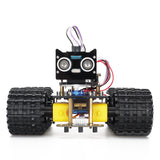 Tscinbuny ZYC0053 Smart Robot Car Kit with Crawler Tank Chassis – C++ Programmable 328 Microcontroller Robotics Starter Kit for Education Projects