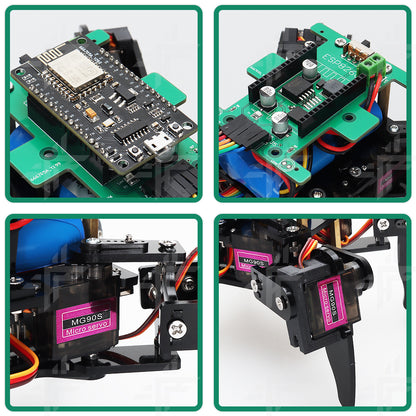 Tscinbuny ZYC0075 Smart Robot Car Kit with Wireless Control – Open-Source Quadruped Robotics Starter Kit for STEM Education & School Projects