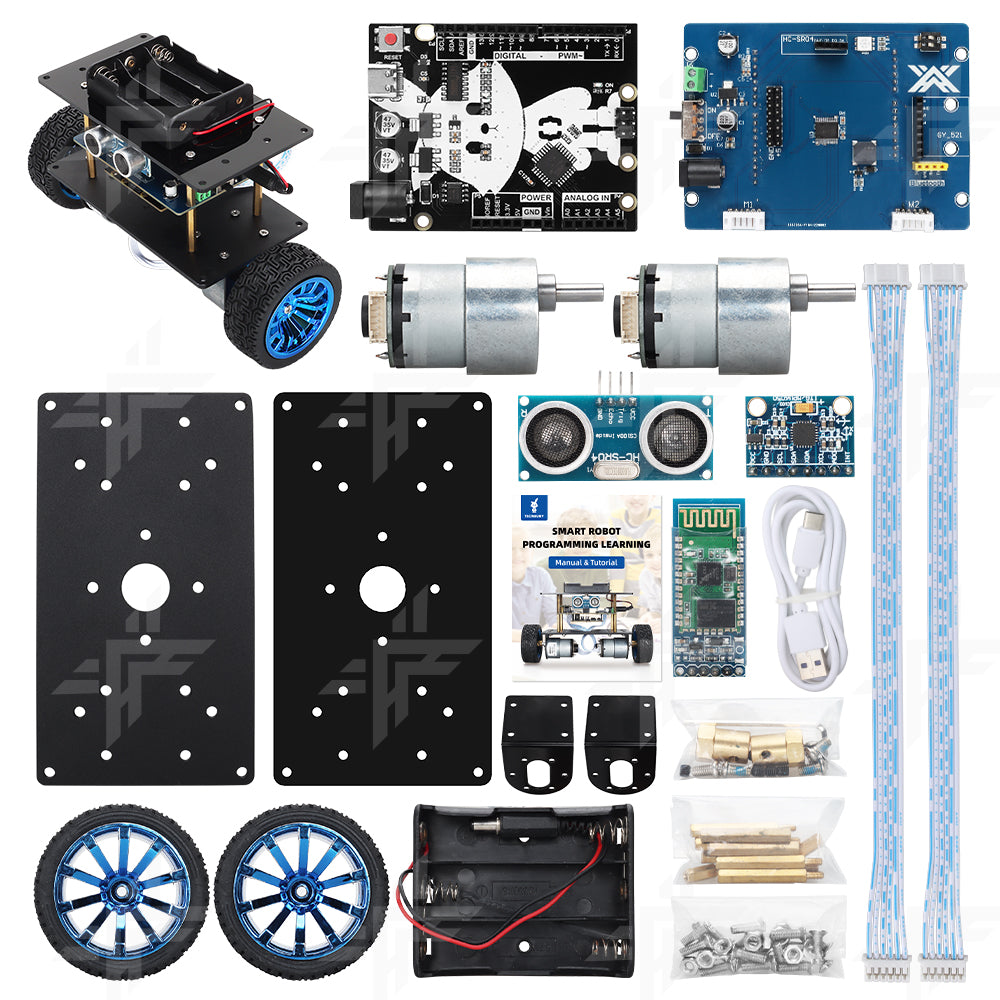 Tscinbuny ZYC0079 Smart Robot Car Kit with 2WD Self-Balancing System – Open-Source 328P Programmable Robotics Kit for STEM Education Projects
