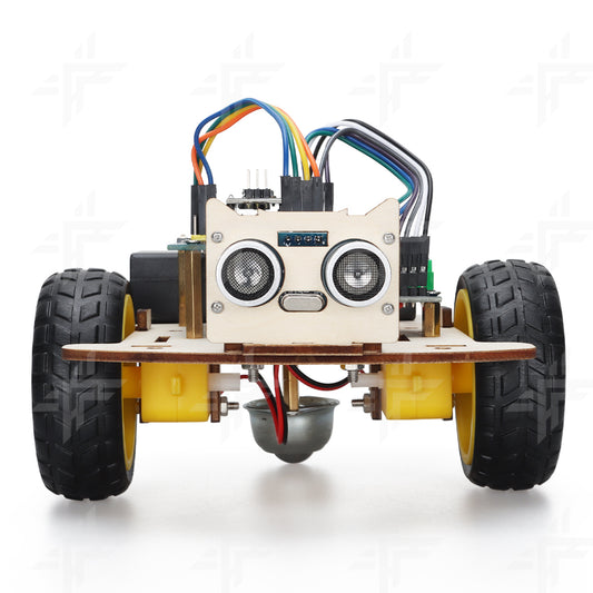 Tscinbuny ZYC0082 Smart Robot Car Kit with 2WD Wooden Chassis – Open-Source DIY STEM Drawing Robot for ArduIDE Education & Maker Projects