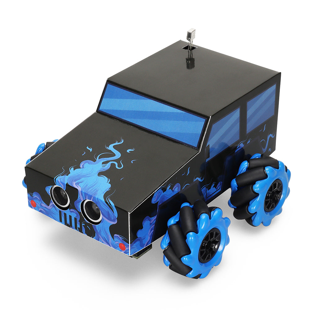 Tscinbuny ZYC0088 Smart Robot Car Kit with 4WD Mecanum Wheels – Electric DIY Educational Robotics Project for Arduino Learning