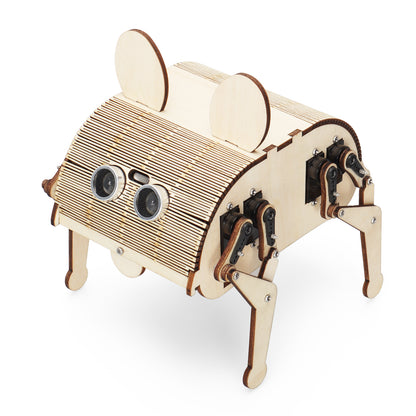 Tscinbuny ZYC0089 Smart Robot Car Kit with ESP32 Controller – DIY Wooden Quadruped Mechanical Rabbit Programming STEM Educational Toy