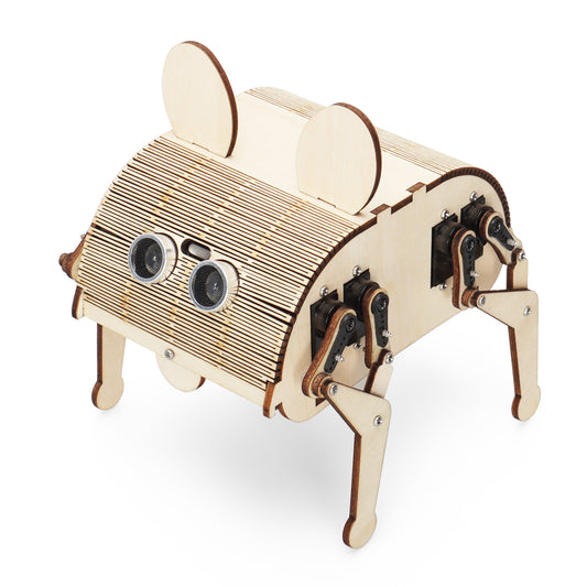Tscinbuny ZYC0089 Smart Robot Car Kit with ESP32 Controller – DIY Wooden Quadruped Mechanical Rabbit Programming STEM Educational Toy