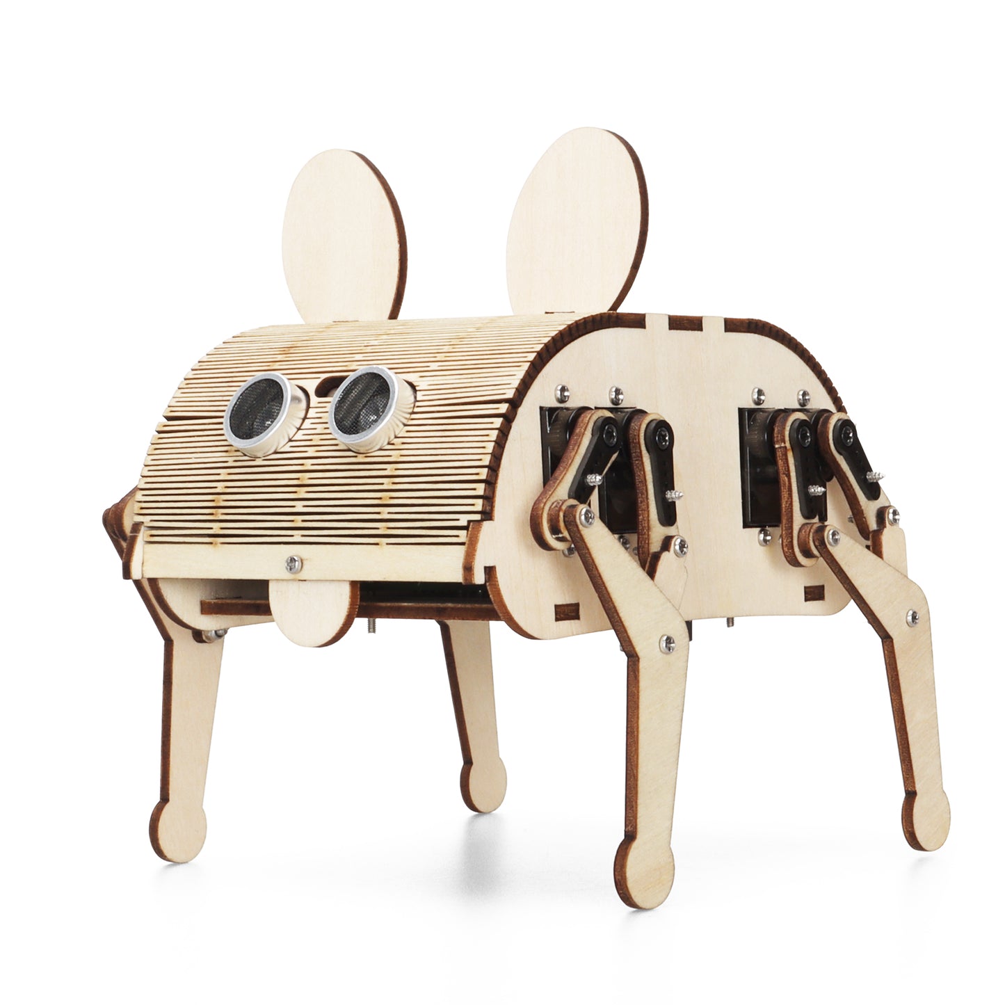 Tscinbuny ZYC0089 Smart Robot Car Kit with ESP32 Controller – DIY Wooden Quadruped Mechanical Rabbit Programming STEM Educational Toy