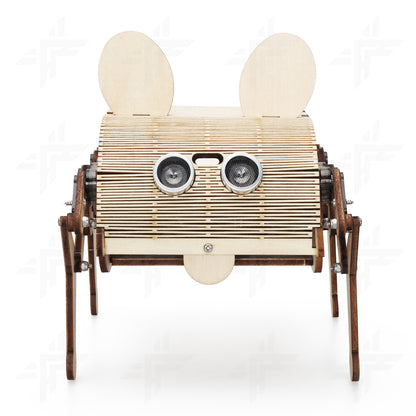 Tscinbuny ZYC0089 Smart Robot Car Kit with ESP32 Controller – DIY Wooden Quadruped Mechanical Rabbit Programming STEM Educational Toy