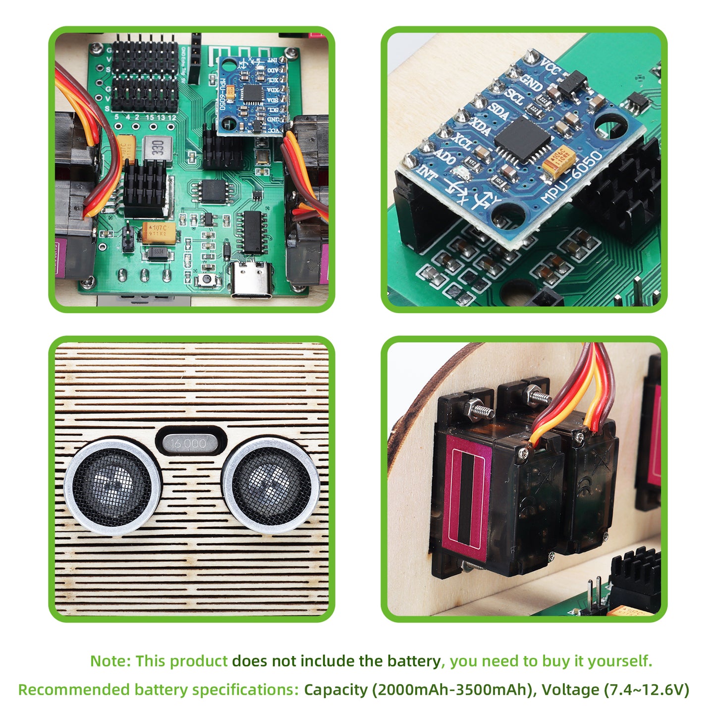 Tscinbuny ZYC0089 Smart Robot Car Kit with ESP32 Controller – DIY Wooden Quadruped Mechanical Rabbit Programming STEM Educational Toy