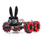 Tscinbuny ZYC0090 Smart Robot Car Kit with 4WD Mecanum Wheels & RGB Lights – Rabbit Head Tracking Programmable Robot for Arduino Projects