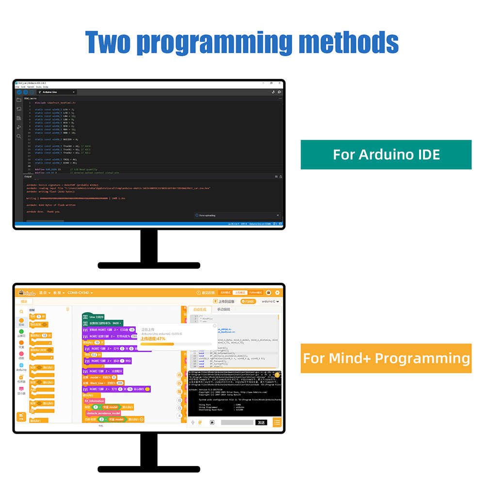 Tscinbuny ZYC0094 Smart Robot Car Kit with Mecanum Wheels – Intelligent Programmable Robot for ArduIDE Learning Projects