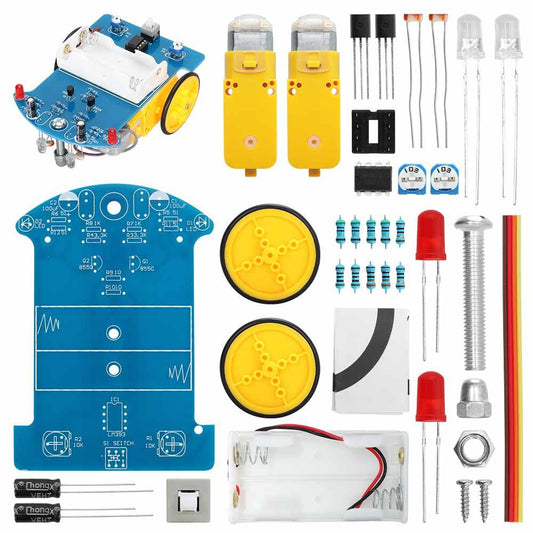 Tscinbuny ZYC0100 Smart Robot Car Kit with Line Tracking Function – DIY Intelligent Electric Toy Car for Arduino Education Projects