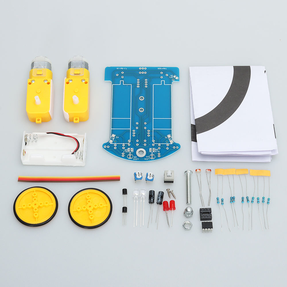 Tscinbuny ZYC0100 Smart Robot Car Kit with Line Tracking Function – DIY Intelligent Electric Toy Car for Arduino Education Projects