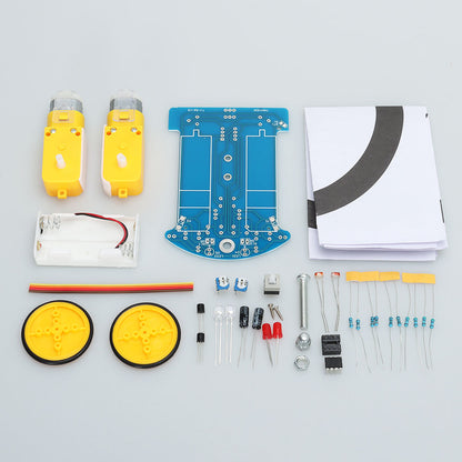 Tscinbuny ZYC0100 Smart Robot Car Kit with Line Tracking Function – DIY Intelligent Electric Toy Car for Arduino Education Projects