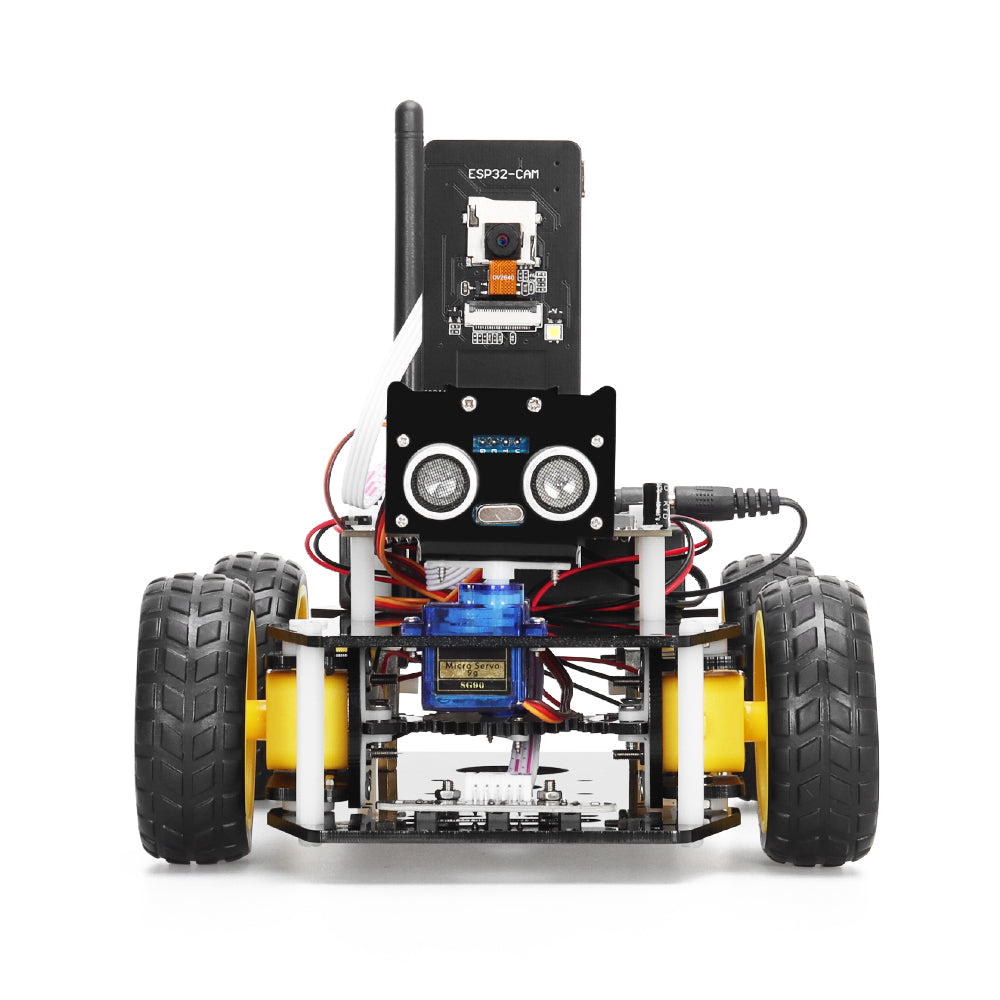Tscinbuny ZYC0109 Smart Robot Car Kit with ESP32-CAM Module – DIY Programmable STEM Educational Robotics Starter Kit for Arduino Projects