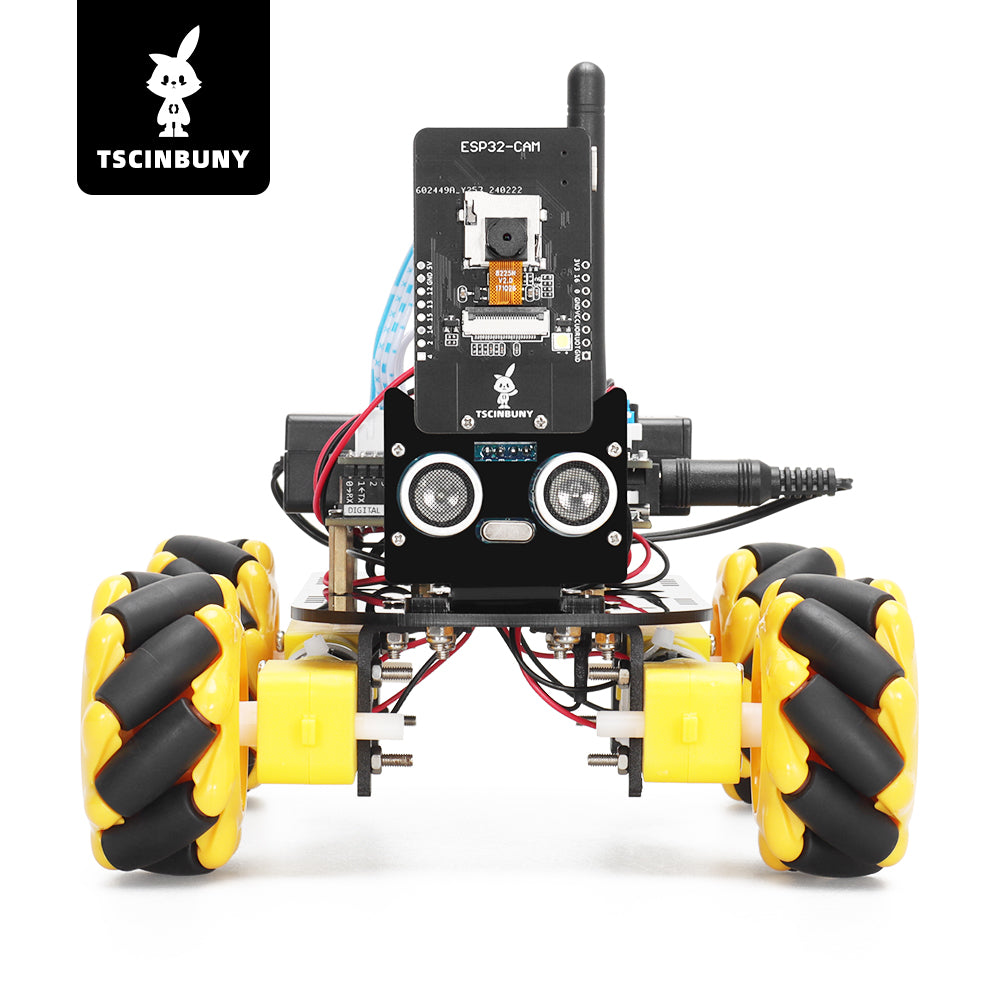 Tscinbuny ZYC0117 Smart Robot Car Kit with ESP32-CAM Module – High-Quality Programmable Educational Robotics Kit for Arduino Projects