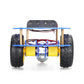 Tscinbuny ZYC0121 Smart Robot Car Kit with 2WD Acrylic Blue Chassis – DIY Accessories Set for Arduino Remote Control Car Projects