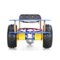Tscinbuny ZYC0121 Smart Robot Car Kit with 2WD Acrylic Blue Chassis – DIY Accessories Set for Arduino Remote Control Car Projects