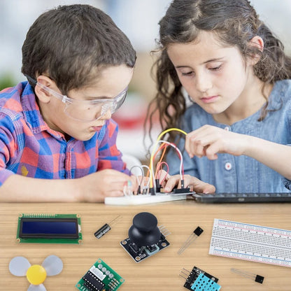 Tscinbuny ZYA0012 Starter Kit – Basic DIY Electronics Project Set with Sensors & Step-by-Step PDF Tutorial for Arduino Programming