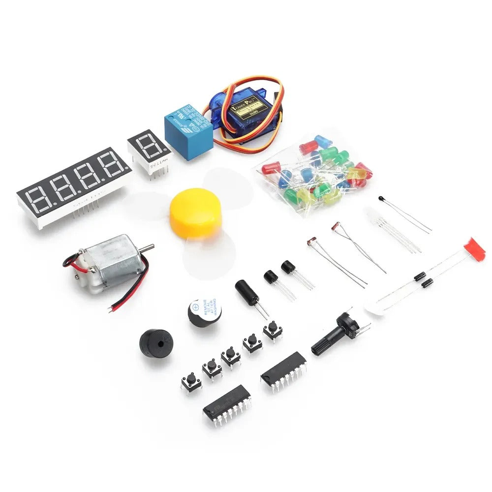 Tscinbuny ZYA0012 Starter Kit – Basic DIY Electronics Project Set with Sensors & Step-by-Step PDF Tutorial for Arduino Programming
