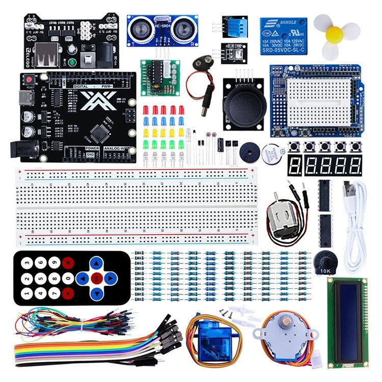 Tscinbuny ZYA0012 Starter Kit – Basic DIY Electronics Project Set with Sensors & Step-by-Step PDF Tutorial for Arduino Programming