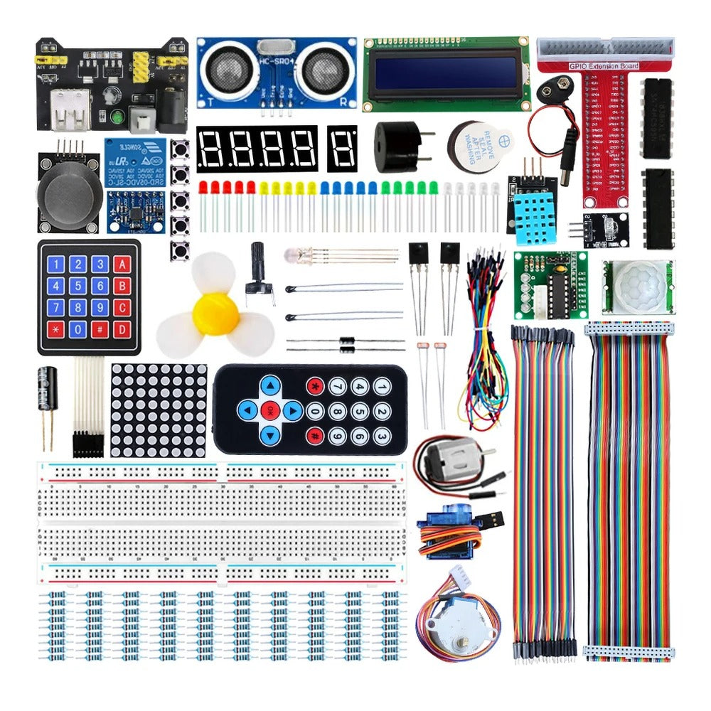 Tscinbuny ZYA0014 Starter Kit – Super STEM DIY Electronics Learning Set with Various Components for Arduino Programming Projects
