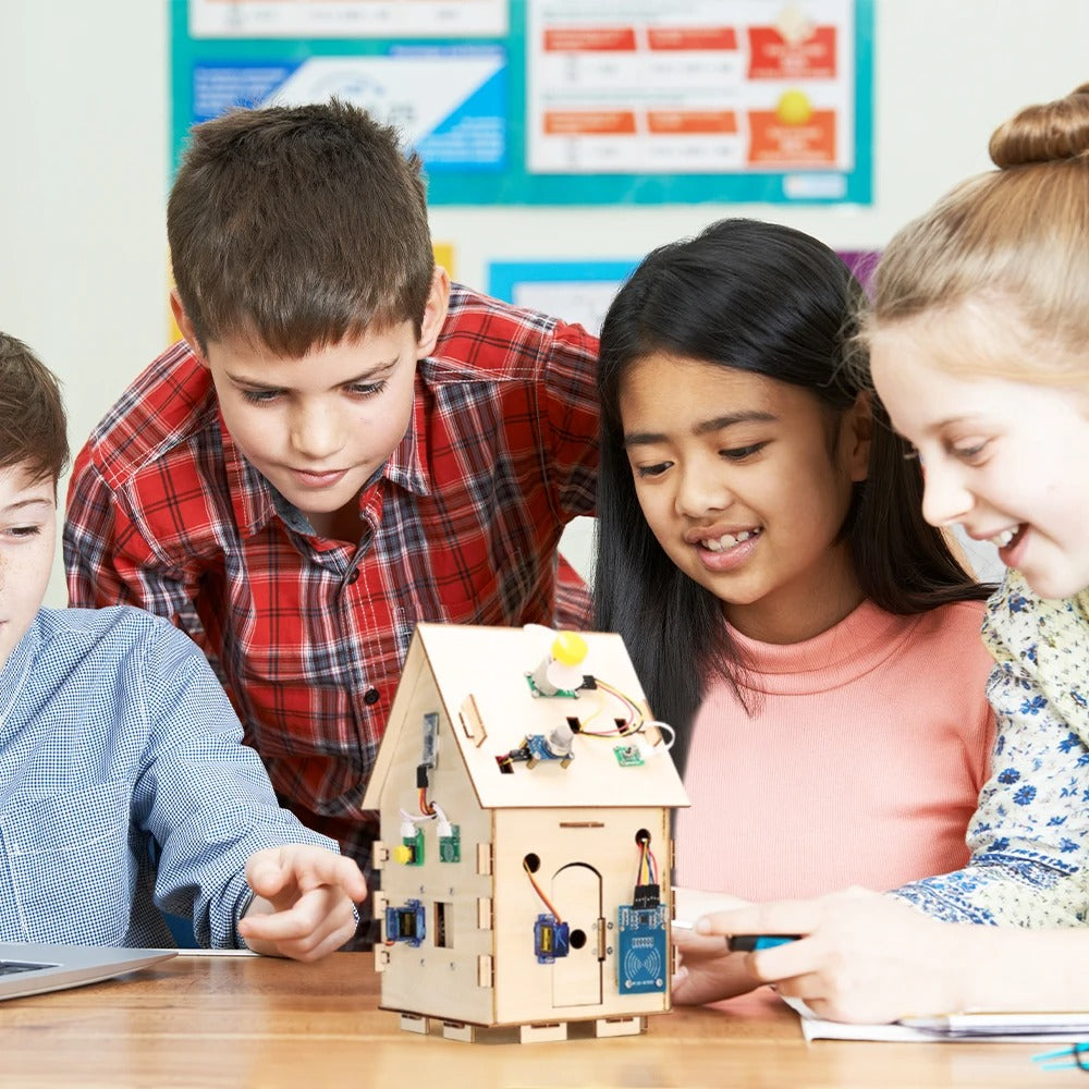 Tscinbuny ZYA0209 Starter Kit with Smart House Modules – Professional STEM Educational DIY Programming Kit for Arduino Projects