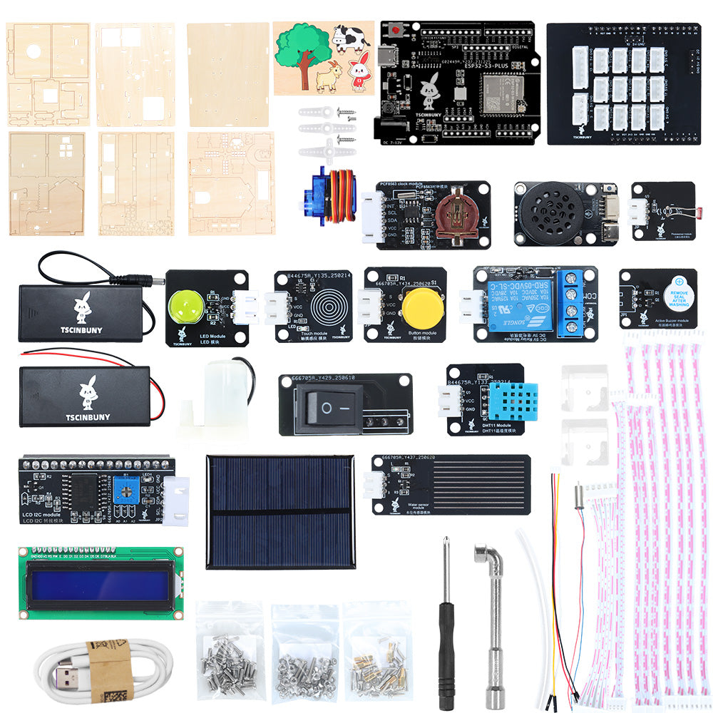 Tscinbuny ZYA0242 Starter Kit with ESP32 Development Board – Advanced Wi-Fi Learning Kit for Arduino & Educational Electronics